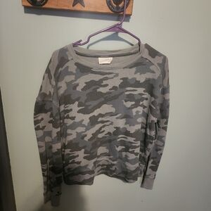 Gray Camouflage Sweatshirt